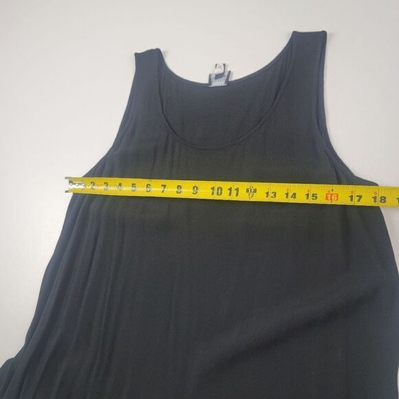 Eileen Fisher Black Maxi Dress Boho Bohemian Womens size Large - Picture 5 of 9